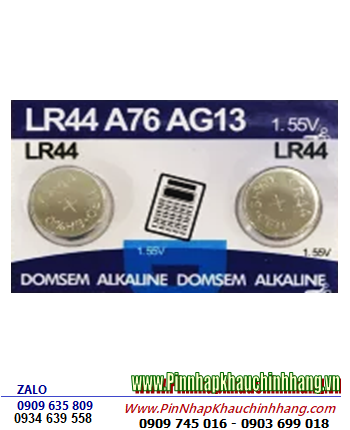 DOMSEM LR44, A76, AG13 _Pin cúc áo 1.5v Alkaline DOMSEM LR44, A76, AG13